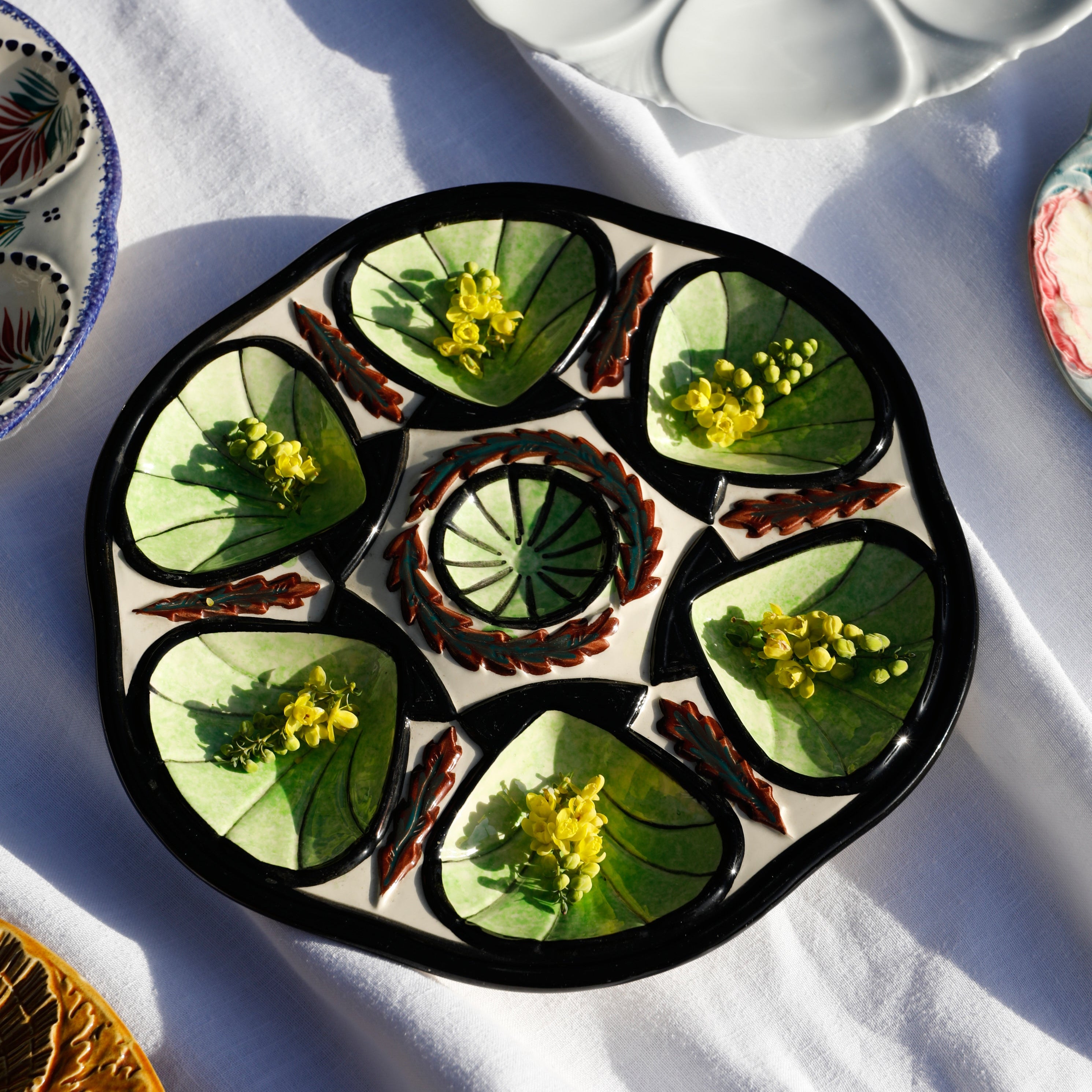 Antique seder plate XVI