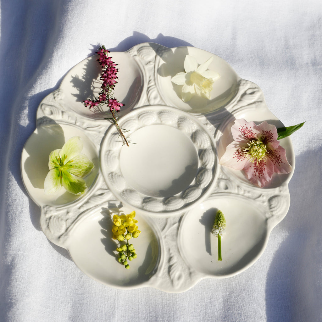 Antique seder plate XLVIII