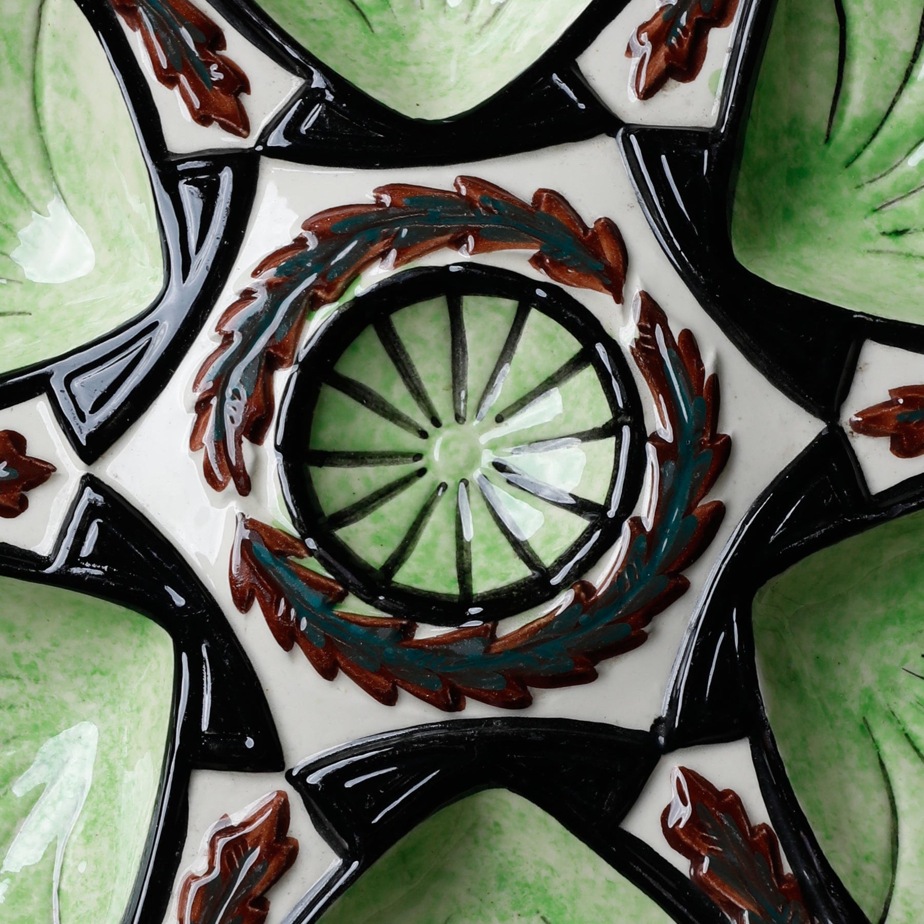 Antique seder plate XVI
